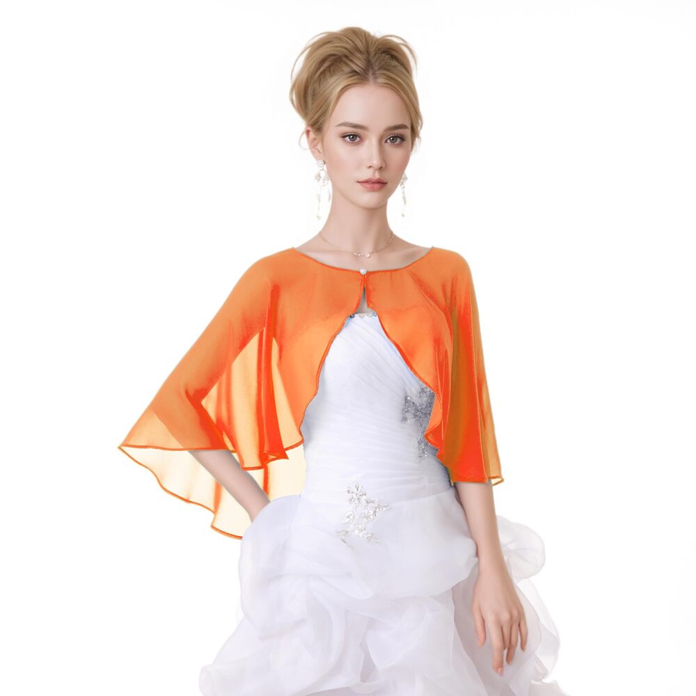 2633 Women's Elegant Chiffon Shawl Wraps Shrug For Evening Dresses Wedding